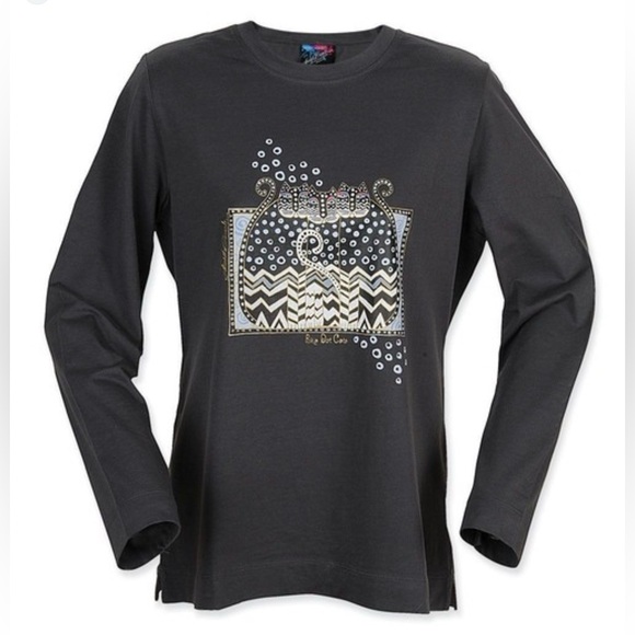 Laurel Burch Tops - EUC- Vintage Laurel Burch ‘Polka Dot Cats’ Long Sleeve T-Shirt